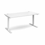 Elev8 1600 x 800 Sit Stand Desk - White frame - White-0