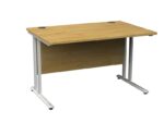 Rectangular Straight Desk Oak - 800mm x 800mm-0